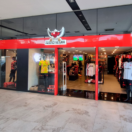 Logo da loja nação rubro negra